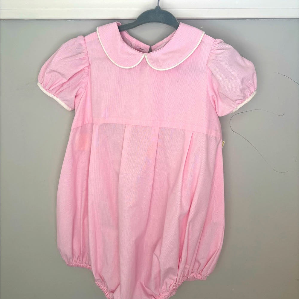 Pink Bubble with White Trim